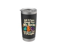 Coleccionista de rocas de geología clásica Todo lo que me importa son mis rocas Vaso térmico de acero inoxidable de doble pared