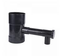 Colector de agua de lluvia con válvula, BRADAS 100 mm, Antracita