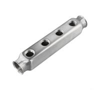 Colector de calefacción por suelo radiante de acero inoxidable para distribución, barra de tubo regulador de flujo para actuador térmico DN25 (4 vías)