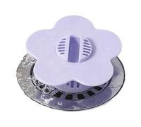 Colector de pelo para fregadero de baño, cubierta de drenaje de flores de silicona de 3.15 pulgadas, tapón de colador antiobstrucción, filtro flexible para fregadero, protector de drenaje de cocina