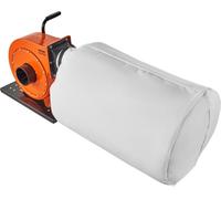 Colector de polvo, 1 HP, flujo de aire de 460 CFM, colector de polvo móvil con bolsa de recolección de 21 galones, filtración de bolsa de 2,5 micras, contenedor móvil industrial para polvo de madera,
