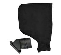 Colector de polvo para sierra de inglete bolsa de polvo para pulidora | Funda de conexión ajustable negra para pulidora, sierra, cortadora y lijadora con pestaña