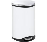 Colector de residuos con pedal, en forma de concha EKO, capacidad 18 l, H x A x P 524 x 298 x 336 mm