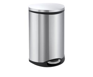 Colector de residuos con pedal, en forma de concha EKO, capacidad 18 l, H x A x P 524 x 298 x 336 mm