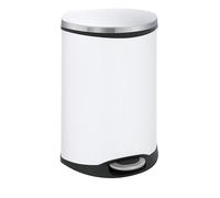 Colector de residuos con pedal, en forma de concha EKO, capacidad 2 x 22 l, H x A x P 705 x 406 x 406 mm