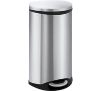 Colector de residuos con pedal, en forma de concha EKO, capacidad 30 l, H x A x P 690 x 340 x 375 mm
