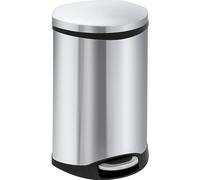 Colector de residuos con pedal, en forma de concha EKO, capacidad 50 l, H x A x P 705 x 406 x 406 mm