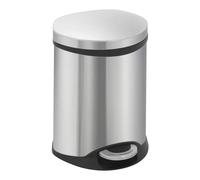 Colector de residuos con pedal, en forma de concha EKO, capacidad 6 l, H x A x P 314 x 238 x 235 mm