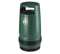 Colector de residuos para exteriores capacidad 90 l, H x Ø 1000 x 490 mm