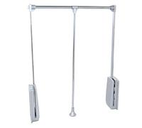 Emuca Barra de armario abatible Hang – anchura regulable 83-115 cm, cromado