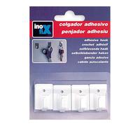 colgador adhesivo blanco 2019-2-001 (blister 4 unid.) inofix