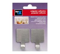 colgador adhesivo gancho acero 2077-1-000 (blister 2 unid.) inofix