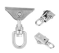 Colgador de Columpio Hamaca Giratoria de Acero Inoxidable Duradera Placa Fija para Yoga Aéreo Al Aire Cuerda de Escalada Acero Inoxidable 304 2.76x1.65x3.62