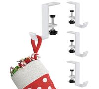 Colgador de guirnalda para chimenea Ganchos Metálicos Firmes Sin Taladro Y | Soporte para Calcetines Navideños Chimenea, Marco de Puerta Frontal, Entrada, Ventana, Casa, Exterior y Fiest