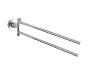 Colgador de toallas tesa Luup, metal cromado, autoadhesivo, tecnología adhesiva de montaje, 86 x 50 x 485 mm