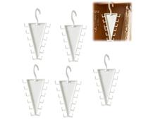 Colgador en Forma de V, 12 Ganchos, Organizador de Perchas para Armario | Estante de almacenamiento de ropa Vertical multicapa giratorio para sombreros, bufandas, bolsas, dormitorio, universidad