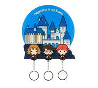 Colgador llaves pared Harry Potter con 3 Llaveros Extraibles Magnéticos para niños o adultos - Cuelga llaves para Entrada del Hogar (Incluye Anclajes)│ Harry Potter regalos Decoración Hogar