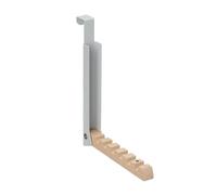 Colgador puerta gancho de ropa perchero plegable 6 ranuras imán colgador de ropa
