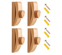 Colgadores de pared de madera para colcha, perchas de pared | Abrazadera de madera para mantas, textiles, decoración de exhibición de arte para sala de estar, cocina, dormitorio, baño
