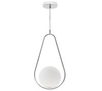 Colgante Aimee forma pera1xe27 Cromo Regx21,5x15 Cm