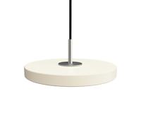 Colgante Asteria Micro Lámpara Colgante Blanco Perla/Parte Superior de Acero