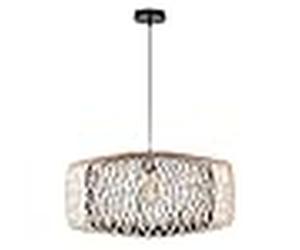Colgante bamboo d.59cm 1xe27en bambú negro y natural