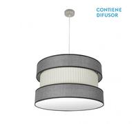 Colgante bicolor modelo home 3luces niquel regulable fabrilamp