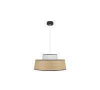 Abrila Jia Natural/Blanco - Colgante Moderno 1Xe27 50 Cm