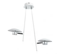 Colgante ciudad del cabo 2l 12w 4000k blanco/plata 1080 lm 52x49x15