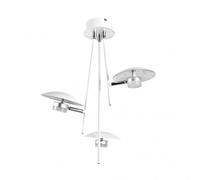 Colgante ciudad del cabo 3l 18w 4000k blanco/plata 53x39x39 cm 1440 lm