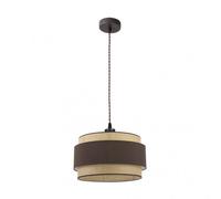 Abrila Kandy Natural/Marrón - Colgante Moderno 1Xe27 40 Cm