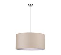 Abrila Chanza Beige / Cromo - Colgante Moderno 3Xe27 50 Cm