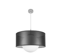 Abrila Cosmico Níquel/Negro-Plata - Colgante Moderno 1Xe27 50 Cm
