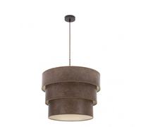Colgante de 3 luces modelo smile marron/oxido fabrilamp