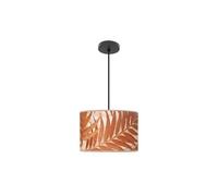 Colgante de moda 1xe27, color negro, diseño de hoja, tamaño 30x30cm, ideal para decorar y aportar estilo a espacios interiores.