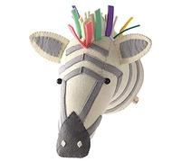 Colgante de pared de animal, fieltro de lana 3D decoración de pared de cabeza de animal, arte de pared de guardería decoración de habitación de guardería para habitación de niños