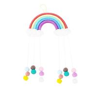 Colgante de pared de arco iris, decoración de pared del hogar, colgante tejido de arcoíris para decoración del hogar
