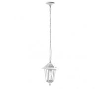 Colgante exterior aluminio auriga 1xe27 blanco regx17x17 cm ip44