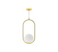 Colgante fibras naturales color dorado serie aimee 20cm