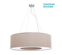 Abrila Haiti Cromo / Piedra - Colgante Moderno 4Xe27 80 Cm