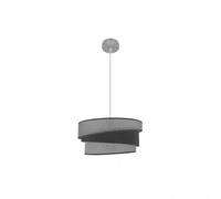 Colgante hara 1xe27 niquel/gris regx40x40 cm