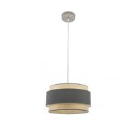 Abrila Kandy Natural/Gris - Colgante Moderno 1Xe27 40 Cm