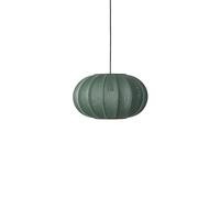 Colgante Lámpara Colgante con Tweed Verde de Ø45