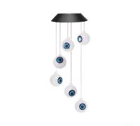 Colgante LED Solar Atmosférico para fiesta Terror Colgante LED | solar autónoma, para carga diurna, iluminación nocturna automática, eco-amigable, sin baterías(Eye)