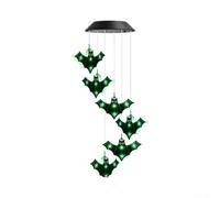 Colgante LED Solar Atmosférico para fiesta Terror Colgante LED | solar autónoma, para carga diurna, iluminación nocturna automática, eco-amigable, sin baterías(Black Bat)