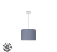 Colgante moda 1xe27 blanco/azul regx30x30 cm