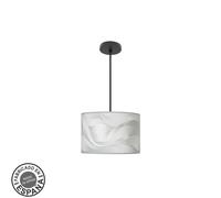 Colgante moda 1xe27 negro/ola gris regx30x30cm
