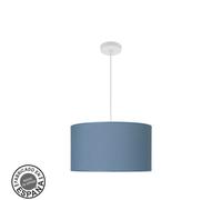 Colgante moda 2xe27 blanco/azul regx40x40 cm c/difusor