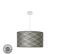 Colgante moda 3xe27 blancoetris gris regx50x50cm c/difusor
