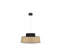 Abrila Jia Natural/Negro - Colgante Moderno 1Xe27 50 Cm